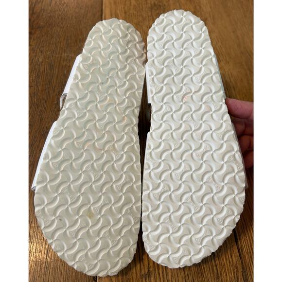 Birkenstock Rio Buckled Sandal White EU Sz 34 US 4 Retail $70 Birko-Flor Upper - Picture 4 of 7